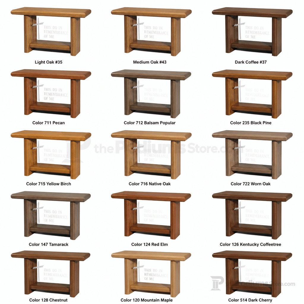 Wood & Acrylic Communion Table (PS-P201) Communion Table P201 Light Oak 35 - thePodiumsStore