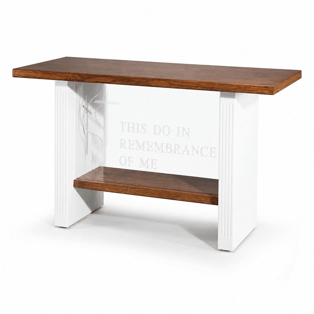 Wood & Acrylic Communion Table (PS-P203) Communion Table P203 Light Oak 35 - thePodiumsStore