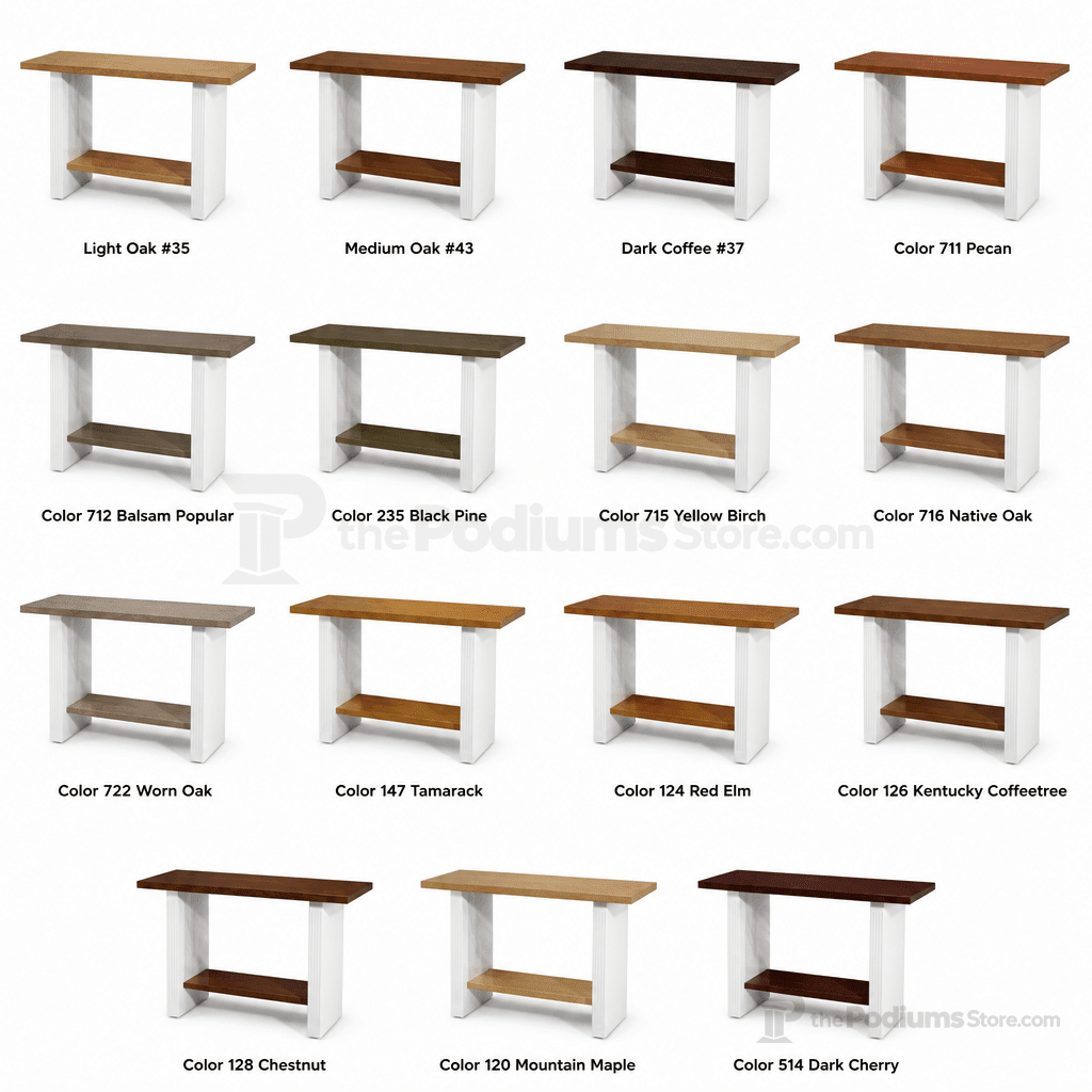 Wood & Acrylic Communion Table (PS-P203) Communion Table P203 Light Oak 35 - thePodiumsStore