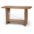 Wood & Acrylic Communion Table (PS-P204) Communion Table P204 Light Oak 35 No Routed Cross - thePodiumsStore
