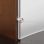 Wood & Acrylic Public Speaking Stand Wood & Acrylic Pulpit CVWDLCTMPF Frosted Maple - thePodiumsStore