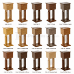 Wood & Acrylic Tithe & Prayer Box (PS-719) Tithe & Prayer Box 719 Light Oak 35 - thePodiumsStore