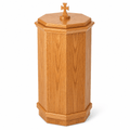 Wood Baptismal Font (PS-400) Baptismal Font NO 400F Light Oak 35 - thePodiumsStore