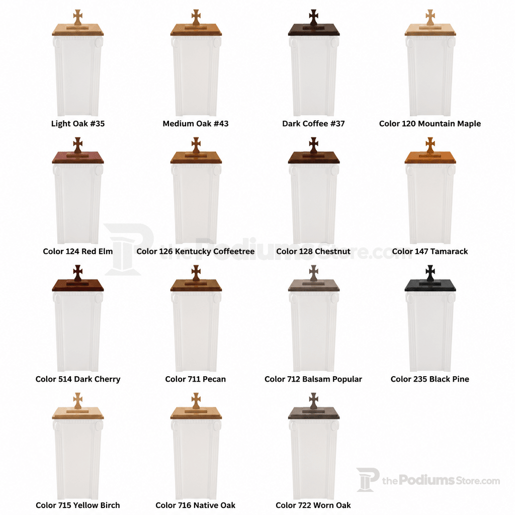 Wood Baptismal Font (PS-TBF-600) Baptismal Font TBF-600 Light Oak 35 - thePodiumsStore