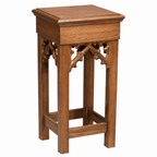 Wood Church Flower Stand (PS-200F) Flower Stand NO 200F Light Oak 35 - thePodiumsStore