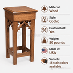Wood Church Flower Stand (PS-200F) Flower Stand NO 200F Light Oak 35 - thePodiumsStore