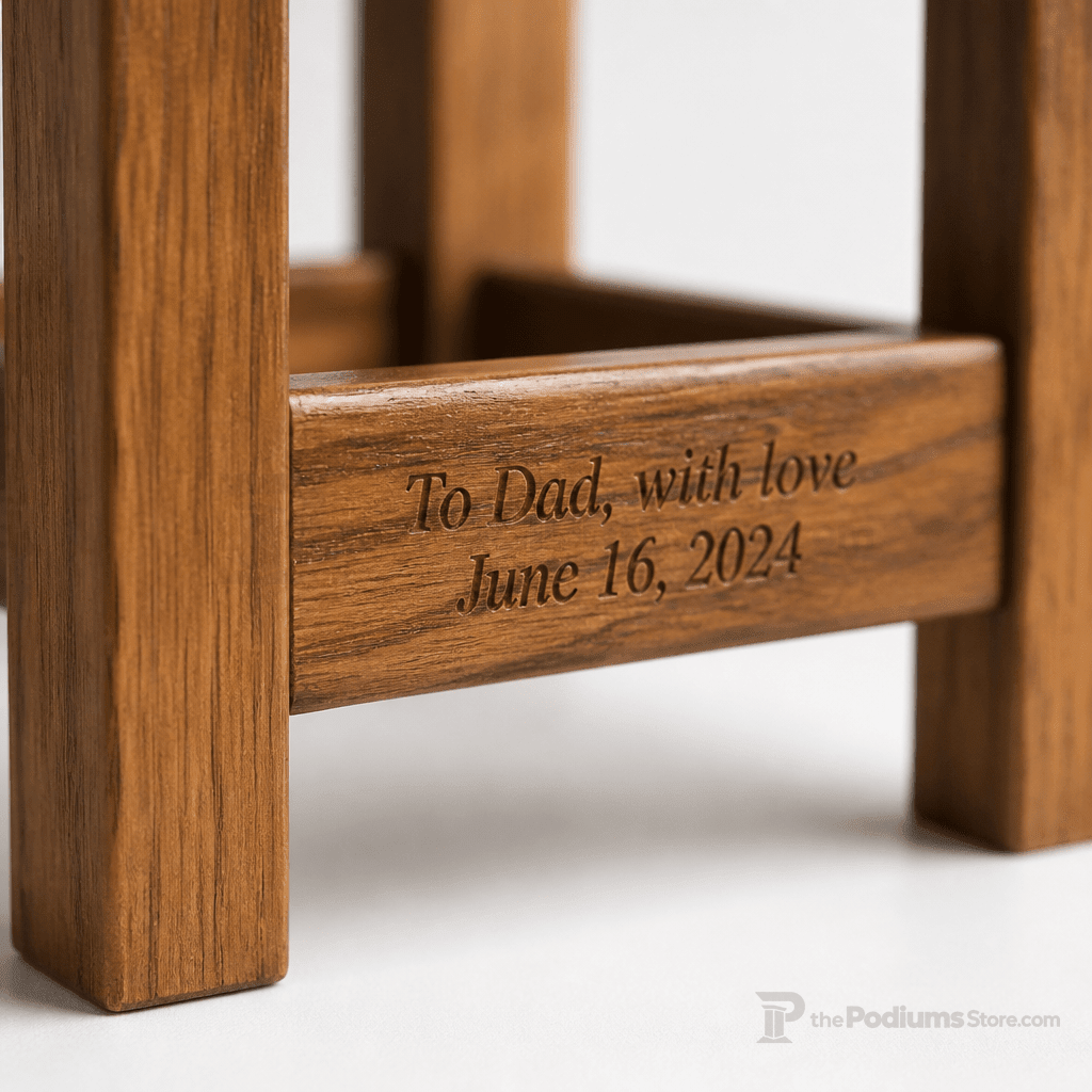 Wood Church Flower Stand (PS-200F) Flower Stand NO 200F Light Oak 35 - thePodiumsStore