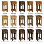 Wood Church Flower Stand (PS-200F) Flower Stand NO 200F Light Oak 35 - thePodiumsStore