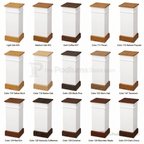 Wood Church Flower Stand (PS-810) Flower Stand NO 810 Light Oak 35 - thePodiumsStore
