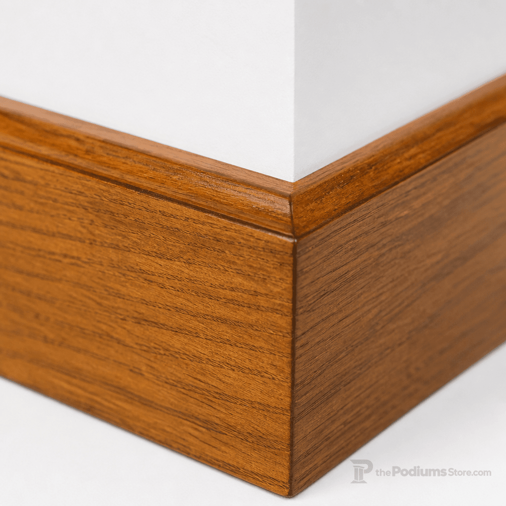 Wood Church Flower Stand (PS-810) Flower Stand NO 810 Light Oak 35 - thePodiumsStore