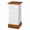 Wood Church Flower Stand (PS-810) Flower Stand NO 810 Light Oak 35 - thePodiumsStore
