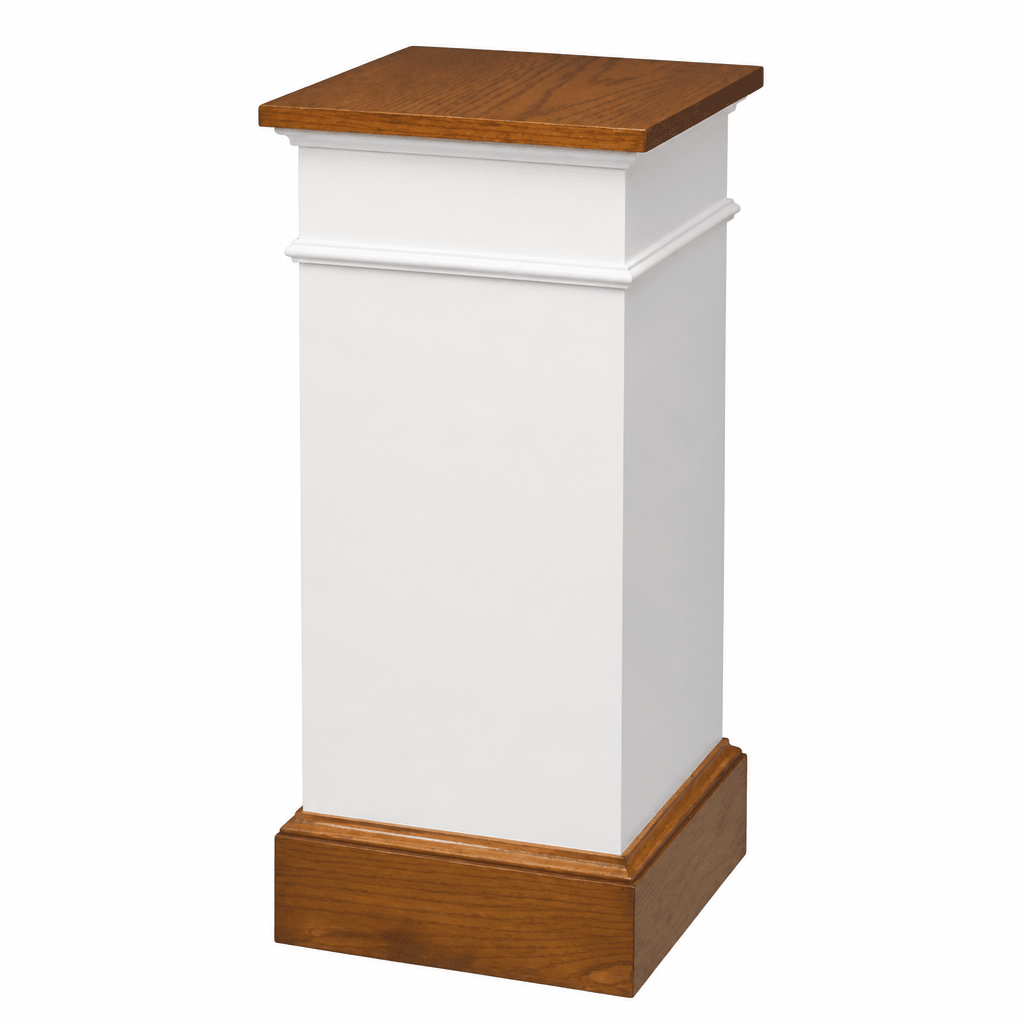 Wood Church Flower Stand (PS-810) Flower Stand NO 810 Light Oak 35 - thePodiumsStore