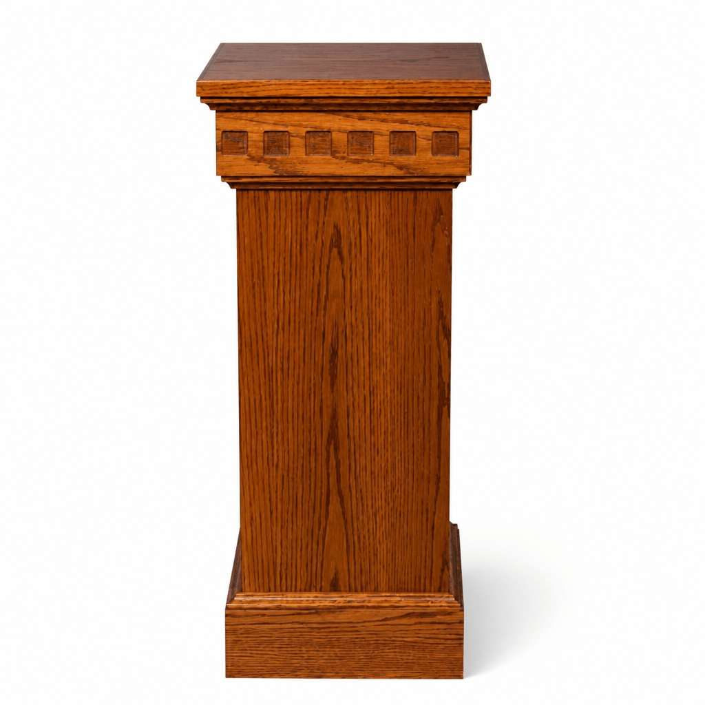 Wood Church Flower Stand (PS-900) Flower Stand NO 900 FLW Light Oak 35 - thePodiumsStore