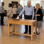 Wood Church Offering Table (PS-305) Offering Table 305 Light Oak 35 - thePodiumsStore