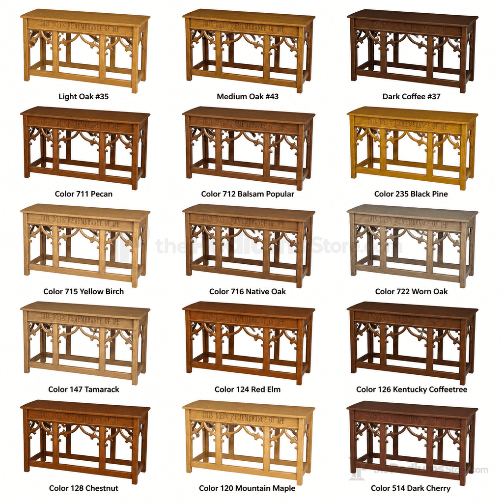 Wood Communion Table (PS-205) Communion Table NO 205 Light Oak 35 - thePodiumsStore