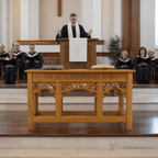 Wood Communion Table (PS-205) Communion Table NO 205 Light Oak 35 - thePodiumsStore