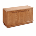 Wood Communion Table (PS-400) Communion Table NO 400 Light Oak 35 - thePodiumsStore