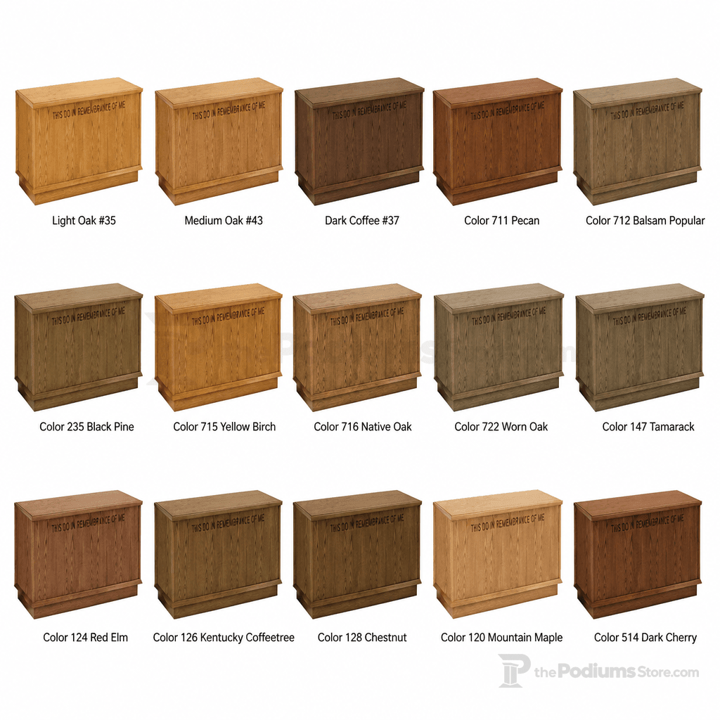 Wood Communion Table (PS-400) Communion Table NO 400 Light Oak 35 - thePodiumsStore