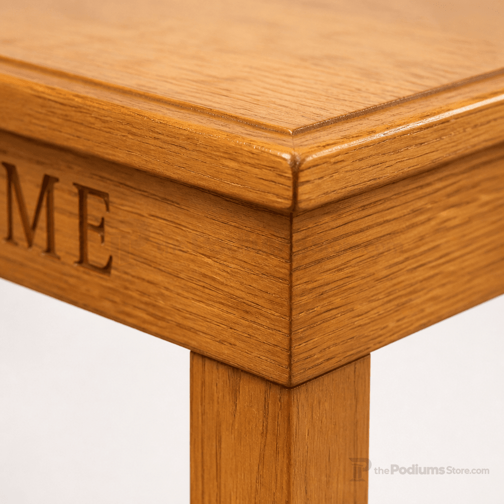 Wood Communion Table (PS-405) Communion Table NO 405 Light Oak 35 - thePodiumsStore