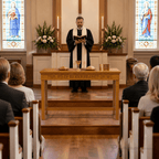 Wood Communion Table (PS-405) Communion Table NO 405 Light Oak 35 - thePodiumsStore