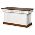 Wood Communion Table (PS-8201) Communion Table NO 8201 Light Oak 35 - thePodiumsStore