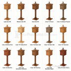 Wood Tithe & Prayer Box (PS-18) Tithe & Prayer Box NO 18 Light Oak 35 - thePodiumsStore