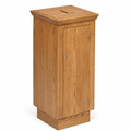 Wood Tithe & Prayer Box (PS-40) Tithe & Prayer Box NO 40 Light Oak 35 - thePodiumsStore