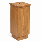 Wood Tithe & Prayer Box (PS-40) Tithe & Prayer Box NO 40 Light Oak 35 - thePodiumsStore