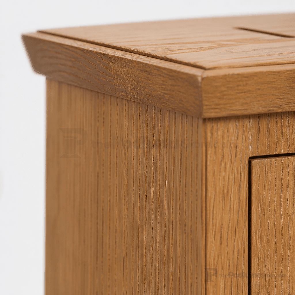 Wood Tithe & Prayer Box (PS-40) Tithe & Prayer Box NO 40 Light Oak 35 - thePodiumsStore