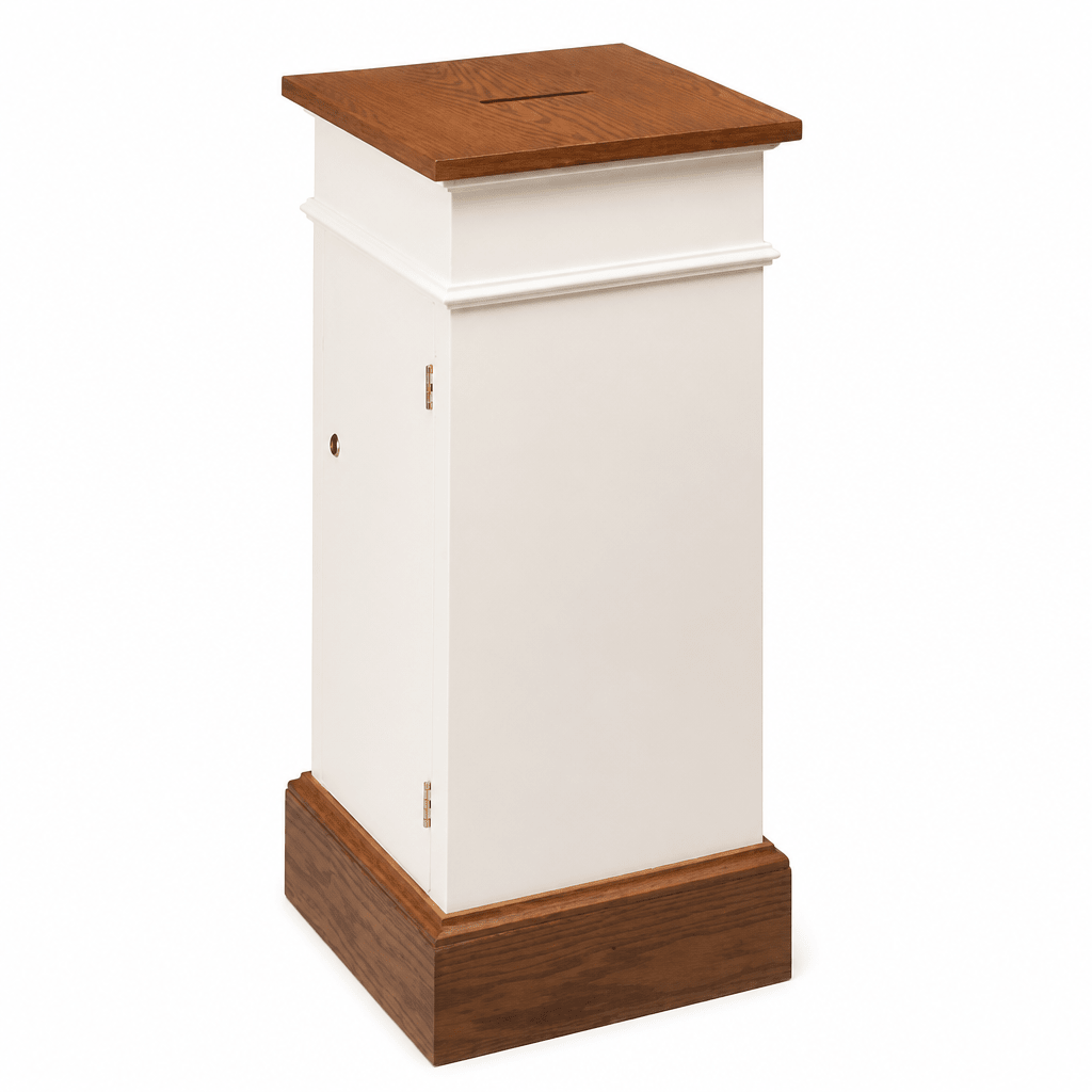 Wood Tithe & Prayer Box (PS-80) Tithe & Prayer Box NO 80 Light Oak 35 - thePodiumsStore