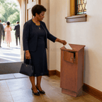 Wood Tithe & Prayer Box (PS-TTB-211) Tithe & Prayer Box TTB-211 Light Oak 35 - thePodiumsStore