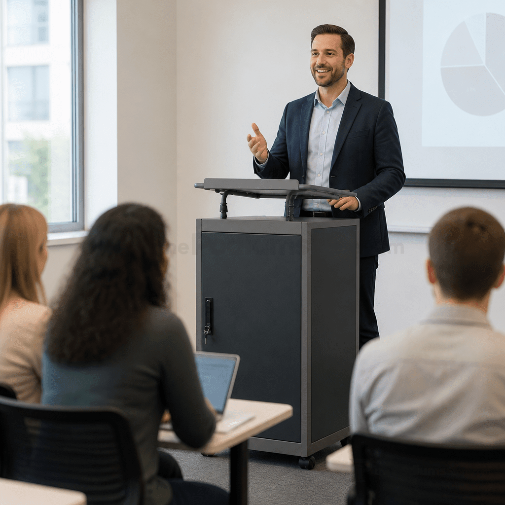 WorkPod Mobile Lectern Non-Sound Lectern TWPL - thePodiumsStore